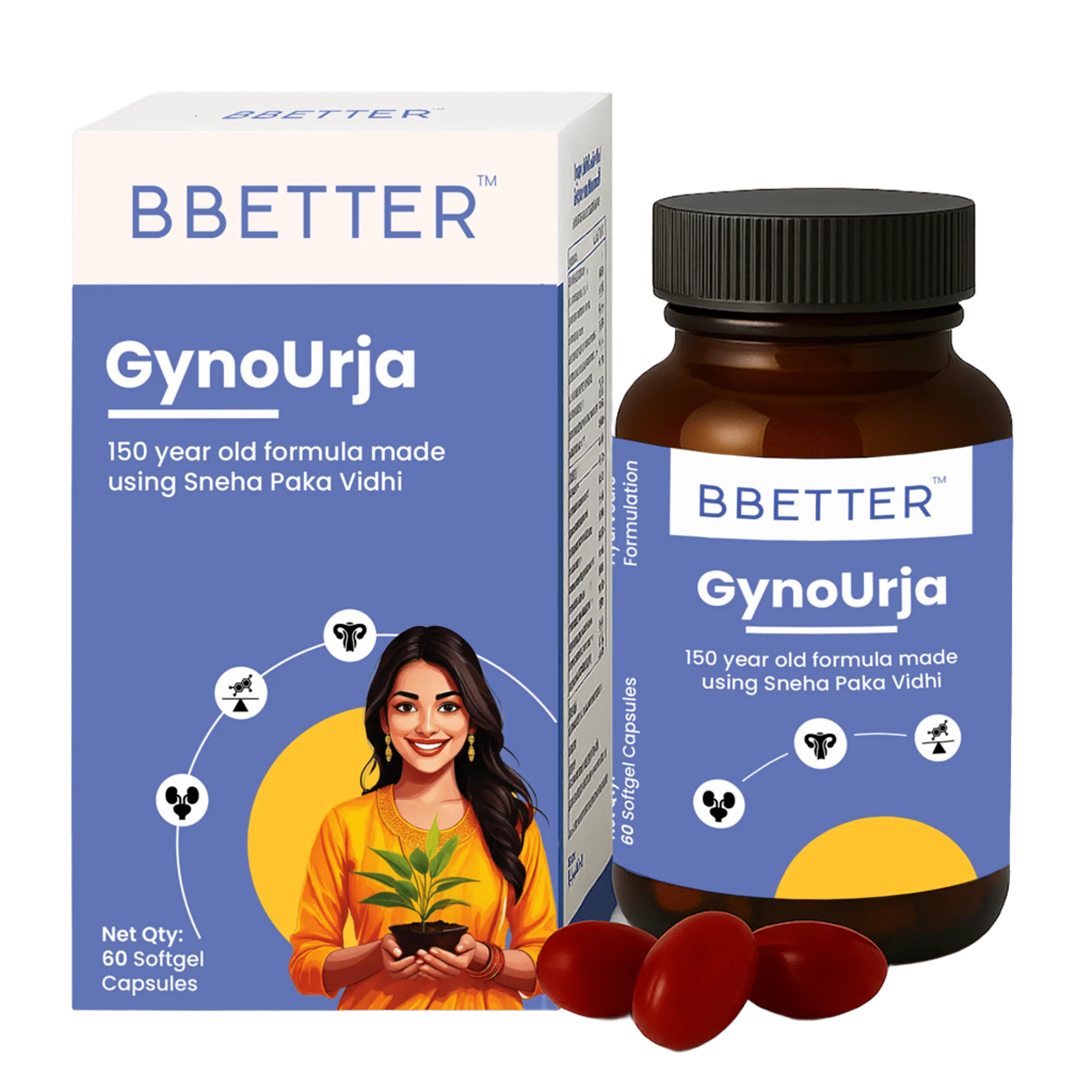 BBETTER GynoUrja - With Shatavari for Women’s Wellness, Cycle Support & Urinary Health