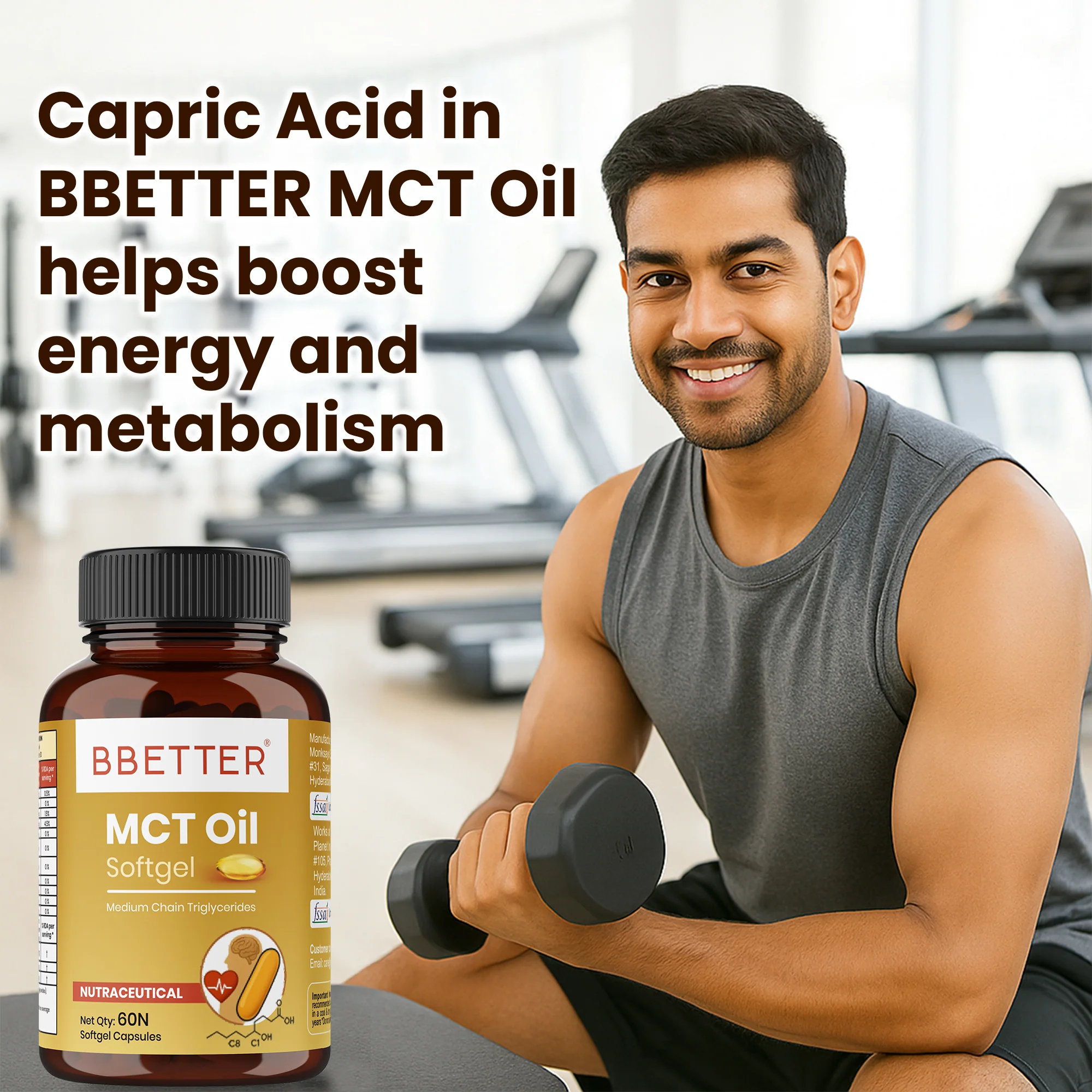 BBETTER MCT Oil Softgels - With Capric Acid & Caprylic Acid to Boost Energy and Metabolism - Image 4