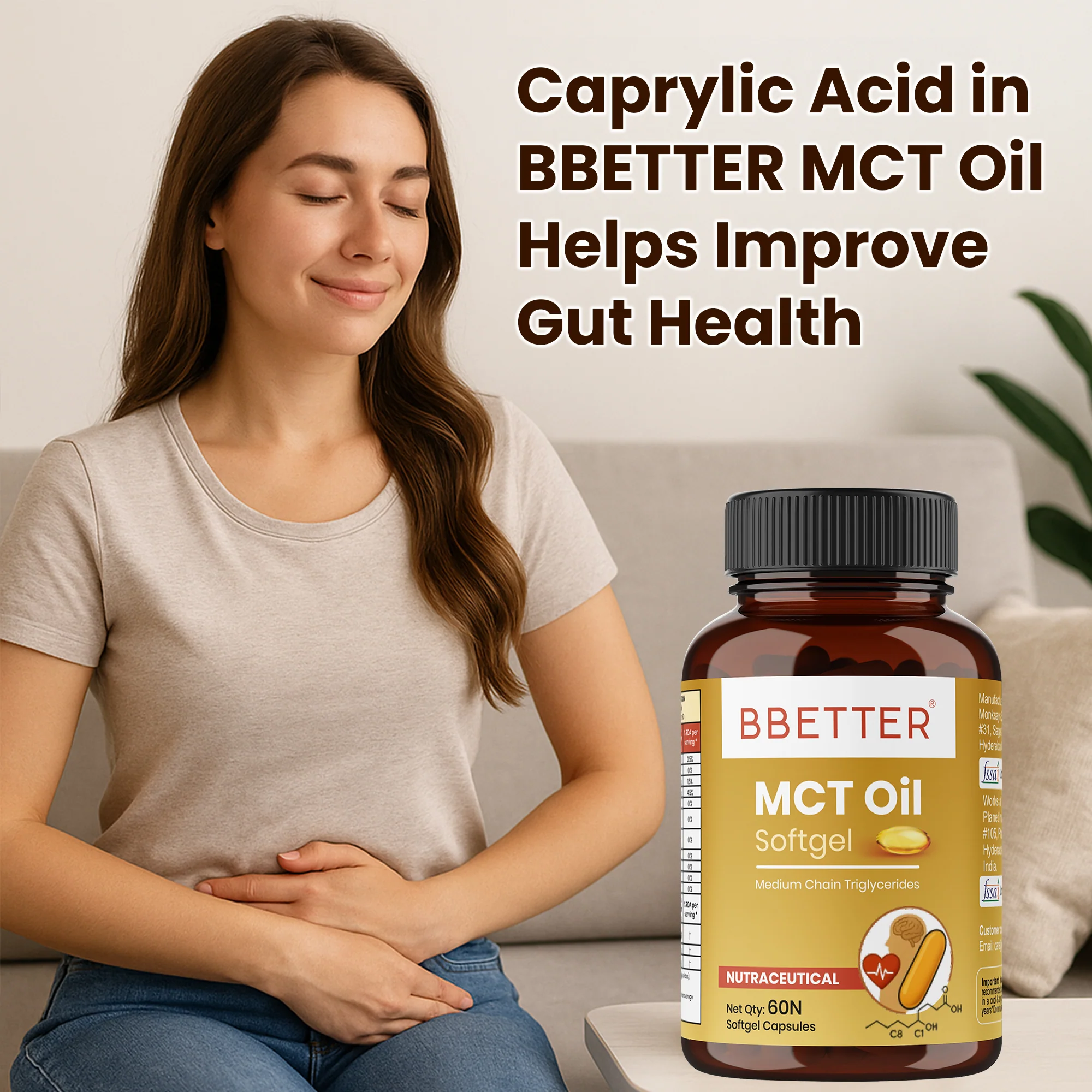 BBETTER MCT Oil Softgels - With Capric Acid & Caprylic Acid to Boost Energy and Metabolism - Image 5
