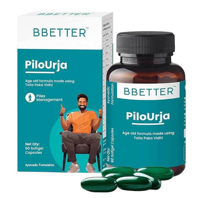BBETTER PiloUrja - Lab Tested Ayurvedic Capsules for Piles & Haemorrhoids relief - Image 8
