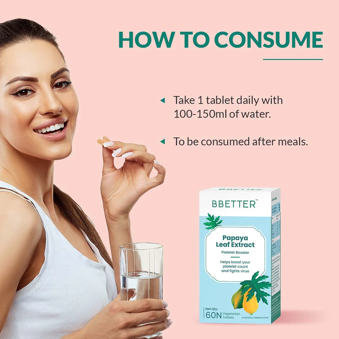 BBETTER Papaya Leaf Extract - Ayurvedic Platelet Booster & Immunity Support - Image 4